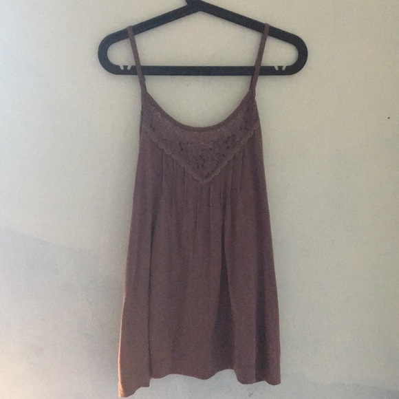 Mauve lace detail top - Picture 2 of 6